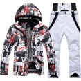thumbnail image 1 of Men's Ski Suit Jacket and Pants Set Waterproof Insulated,Snow Suit Padded for Skiing,Snowmobiling,Hiking,Climbing, 1 of 10