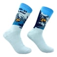 thumbnail image 1 of Men's Ski Ya Later Socks Funny Skiing Lodge Mountain Vacation Joke Footwear, 1 of 9