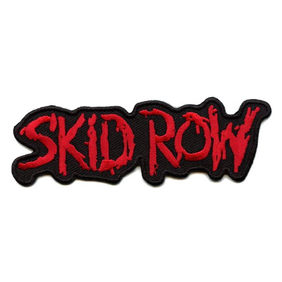 Men's Skid Row Logo Embroidered Patch Black