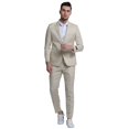 thumbnail image 1 of Men's Skinny Fit 2pc Linen Suit, 1 of 4