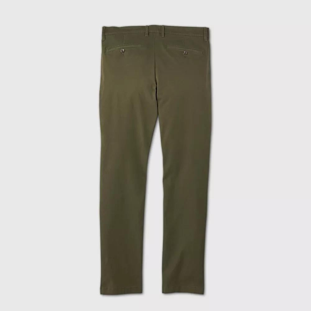 Men's Skinny Fit Chino Pants Goodfellow & Co Green 32x32