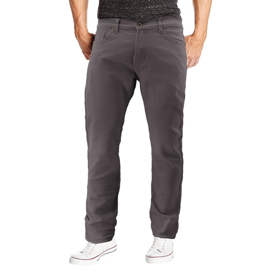 Men's Skinny Fit Cotton Blend Denim Stretch Casual Work Jean Pants (Dark Gray, 32W x 30L)