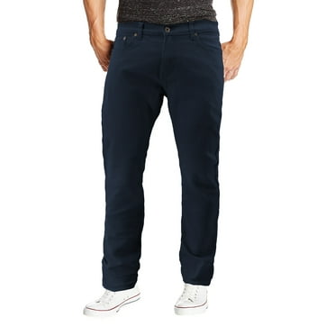 Men's Skinny Fit Cotton Blend Denim Stretch Casual Work Jean Pants (Navy, 36W x 32L)