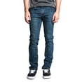 thumbnail image 1 of Men's Skinny Fit Stretch Raw Denim Jeans, Up To 42W, 1 of 5