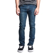 Men's Skinny Fit Stretch Raw Denim Jeans, Up To 42W