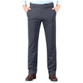 thumbnail image 1 of Men's Skinny Golf Casual Dress Pants Classic Fit Flat Front Expandable Waist Wrinkle Free Work Office Business Pants, 1 of 6