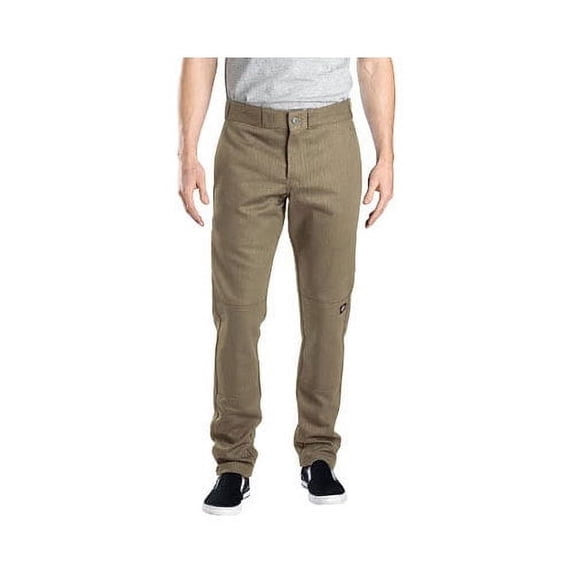 Men's Skinny Straight Fit Double Knee Work Pant 34 Inse