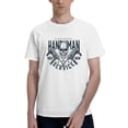 thumbnail image 1 of Men's Skull Electric Drill Handyman T-Shirt Premium 100% Cotton Short Sleeve T Shirt Crew Neck Casual Tshirt,White,5XL, 1 of 6