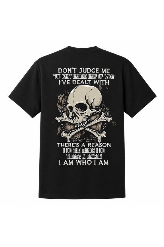 Men's Skull Graphic T-Shirt, Short Sleeve Crew Neck Tee, Unisex Classic Fit