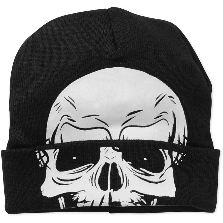 Men's Skull Rolldown Mask Hat