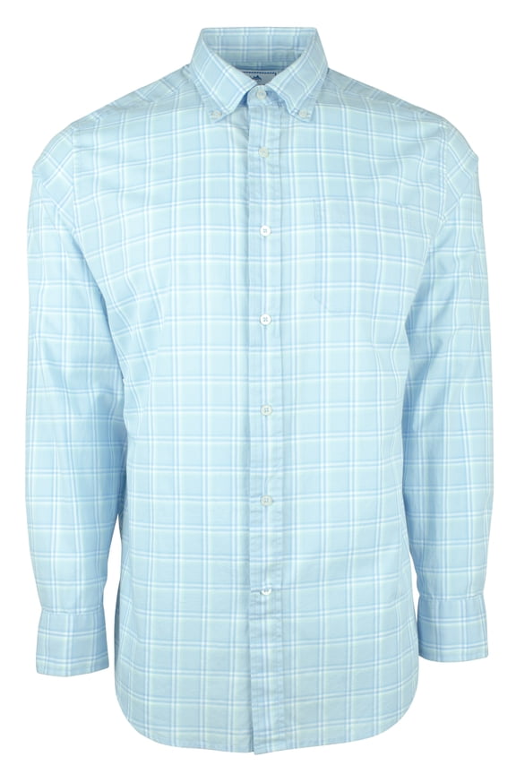 Men's Sky Blue Button Down Shirt SB Small