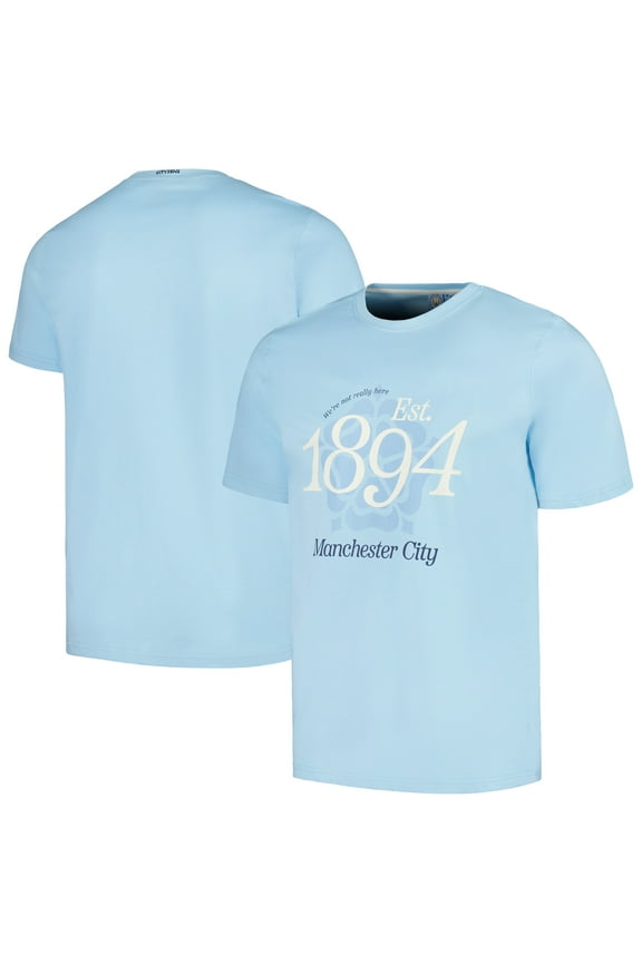Men's Sky Blue Manchester City Established Relaxed Fit T-Shirt