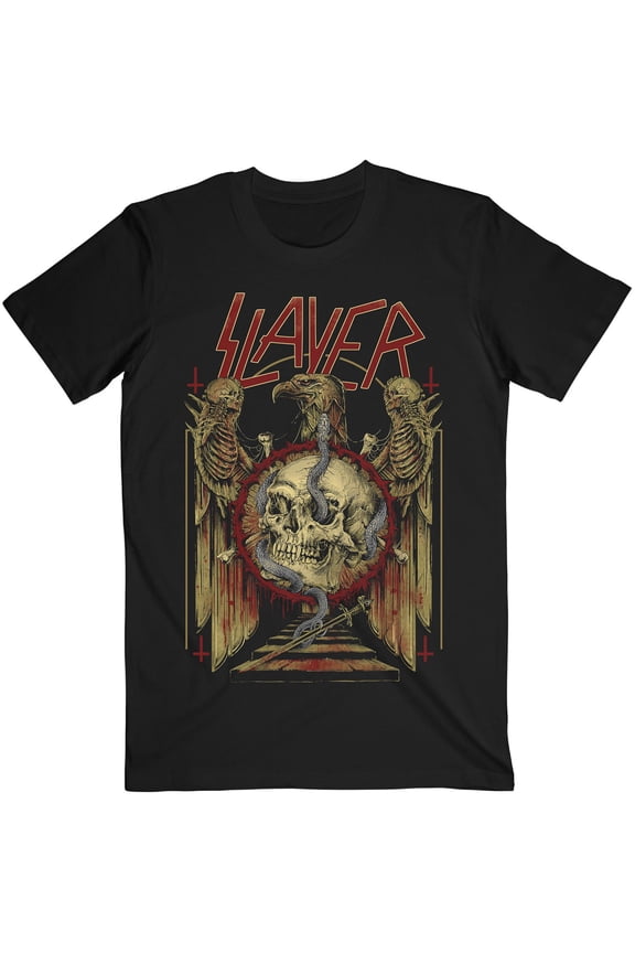 Men's Slayer Eagle & Serpent Slim Fit T-shirt X-Large Black