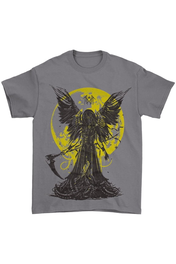 Men's Sleep Token Reaper Angel T-shirt Small Charcoal Gray