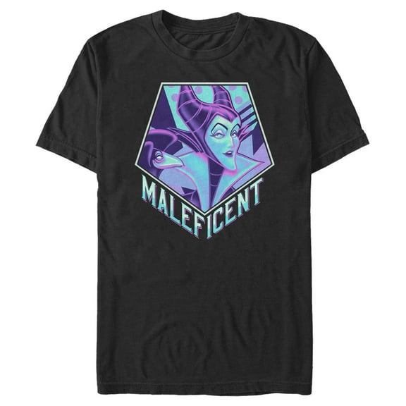 Men's Sleeping Beauty 90s Maleficent  Graphic Tee Black 2X Large