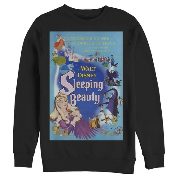Men's Sleeping Beauty Classic Motion Picture Poster  Sweatshirt