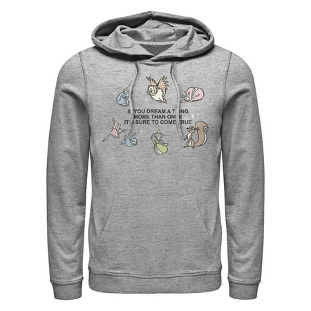 Men's Sleeping Beauty Dream More Than Once Quote Pull Over Hoodie