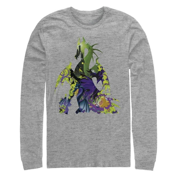 Men's Sleeping Beauty Maleficent Dragon Long Sleeve Shirt
