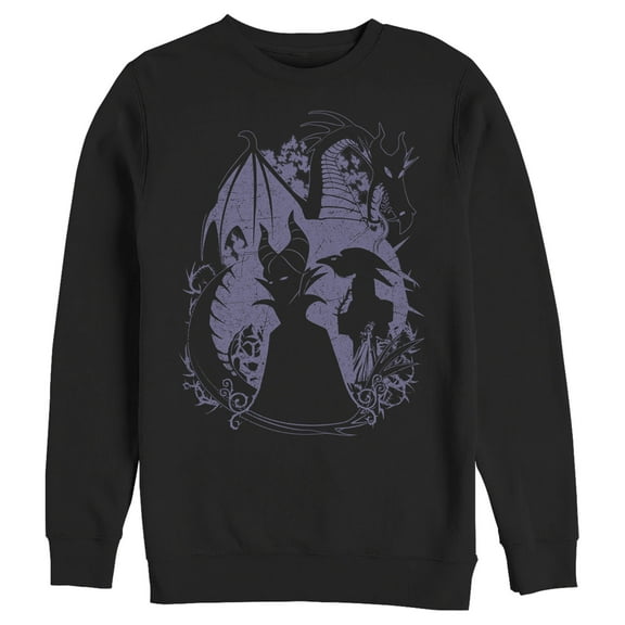 Men's Sleeping Beauty Maleficent Silhouette Sweatshirt