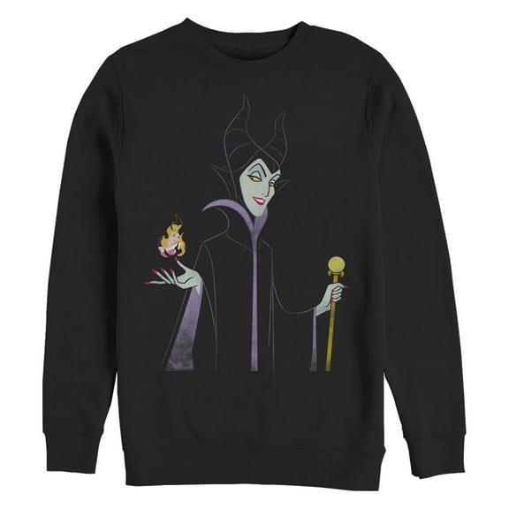 Men's Sleeping Beauty Maleficent Staff and Aurora Flame Sweatshirt