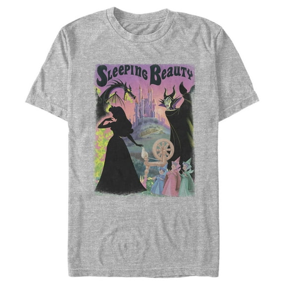 Men's Sleeping Beauty Silhouettes Poster Graphic Tee Athletic Heather 5X Large