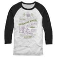 thumbnail image 1 of Men's Sleeping Beauty The Spinning Wheel Baseball Graphic Tee White/Black 2X Large, 1 of 4