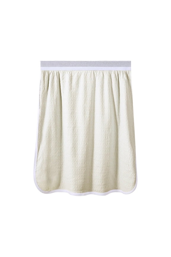 Men's Sleeping Skirt Kilt Pajama Waffle Knit Sleep Shorts for Bathing & Beach Vacation, Summer Casual Short Pants Soft Loungewear with Elastic Waistband