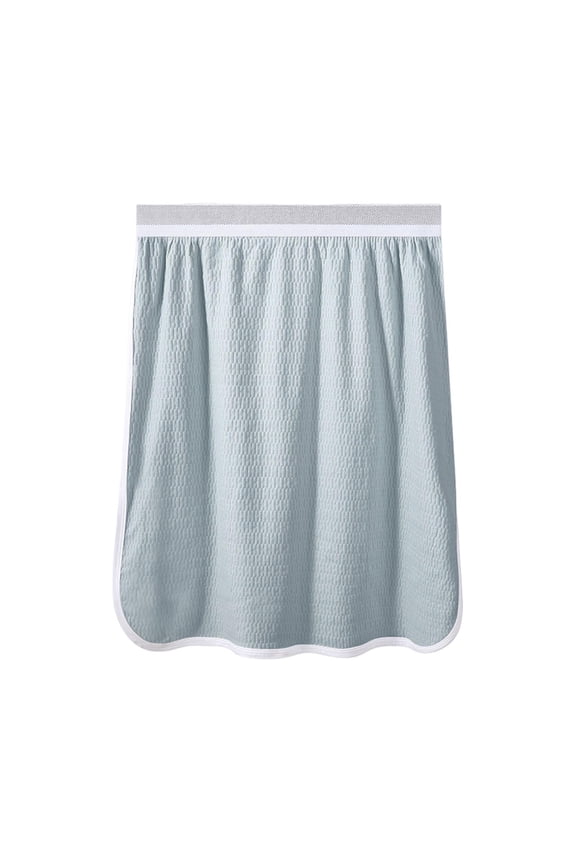 Men's Sleeping Skirt Kilt Pajama Waffle Knit Sleep Shorts for Bathing & Beach Vacation, Summer Casual Short Pants Soft Loungewear with Elastic Waistband