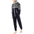 thumbnail image 1 of Men's Sleepwear One Piece Pajamas Unisex Non Footed Playsuit Adult Printed Jumpsuit, 1 of 2
