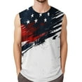 thumbnail image 1 of Men's Sleeveless American Flag And Eagle Design Casual Summer Tank Top For Independence Day, 1 of 4