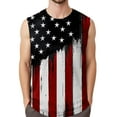 thumbnail image 1 of Men's Sleeveless American Flag And Eagle Design Casual Summer Tank Top For Independence Day, 1 of 4