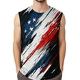 thumbnail image 1 of Men's Sleeveless American Flag And Eagle Design Casual Summer Tank Top For Independence Day, 1 of 4