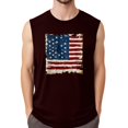 thumbnail image 1 of Men's Sleeveless American Flag Tank Top Patriotic Graphic Muscle Tee Casual Summer Gym Sportwear, 1 of 4