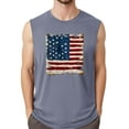thumbnail image 1 of Men's Sleeveless American Flag Tank Top Patriotic Graphic Muscle Tee Casual Summer Gym Sportwear, 1 of 4