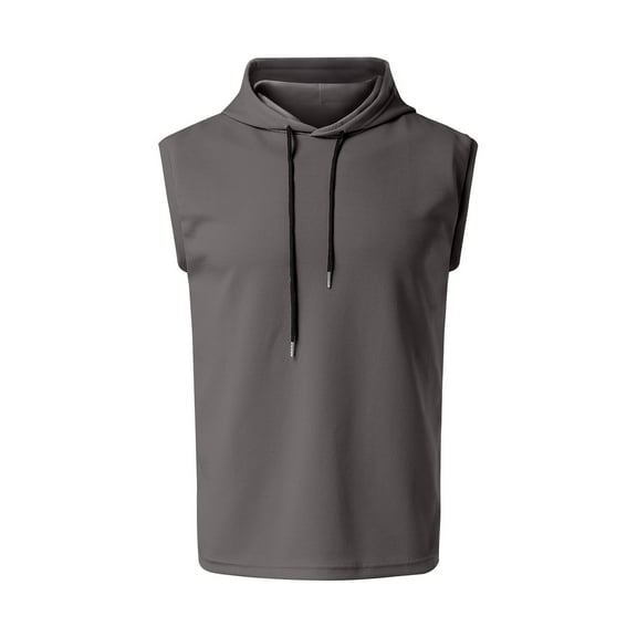Men's Sleeveless Casual Tops Comfortable Athletic Shirts Versatile Daily Wear Hoodie Style for Summer Activities Mens T-Shirts Collar Tall and Long Packages