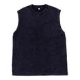 thumbnail image 1 of Men's Sleeveless Denim Tank Top Casual Vintage Washed Look For Summer ComFortable Fit Versatile Style, 1 of 5