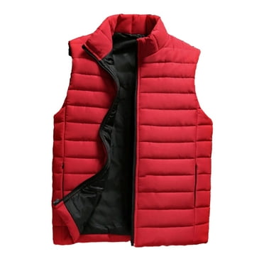 Men's Sleeveless Jacket Stand Collar Warm Fashionable Autumn Winter