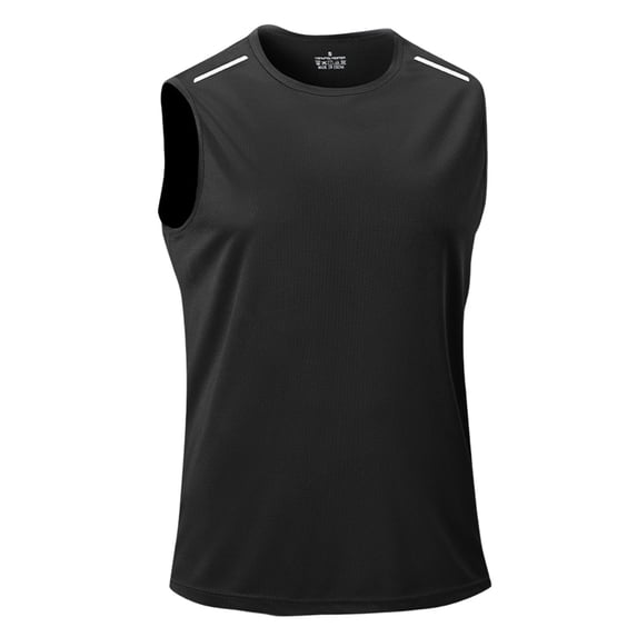 Men's Sleeveless Shirt Quick Dry Workout Tank Tops Gym Muscle T Shirts Moisture Wicking Lightweight Athletic Breathable Tanks