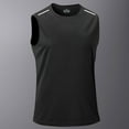thumbnail image 1 of Men's Sleeveless Solid Cotton Polyester Tank Top for Casual Wear and Sports, 1 of 4