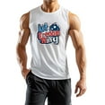thumbnail image 1 of Men's Sleeveless Tank Top Patriotic Love My Veteran Graphic ComFortable Gym Sportwear, 1 of 5