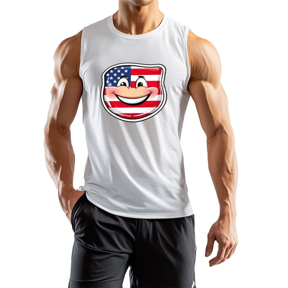 Men's Sleeveless Tank Top Patriotic Love My Veteran Graphic ComFortable Gym Sportwear