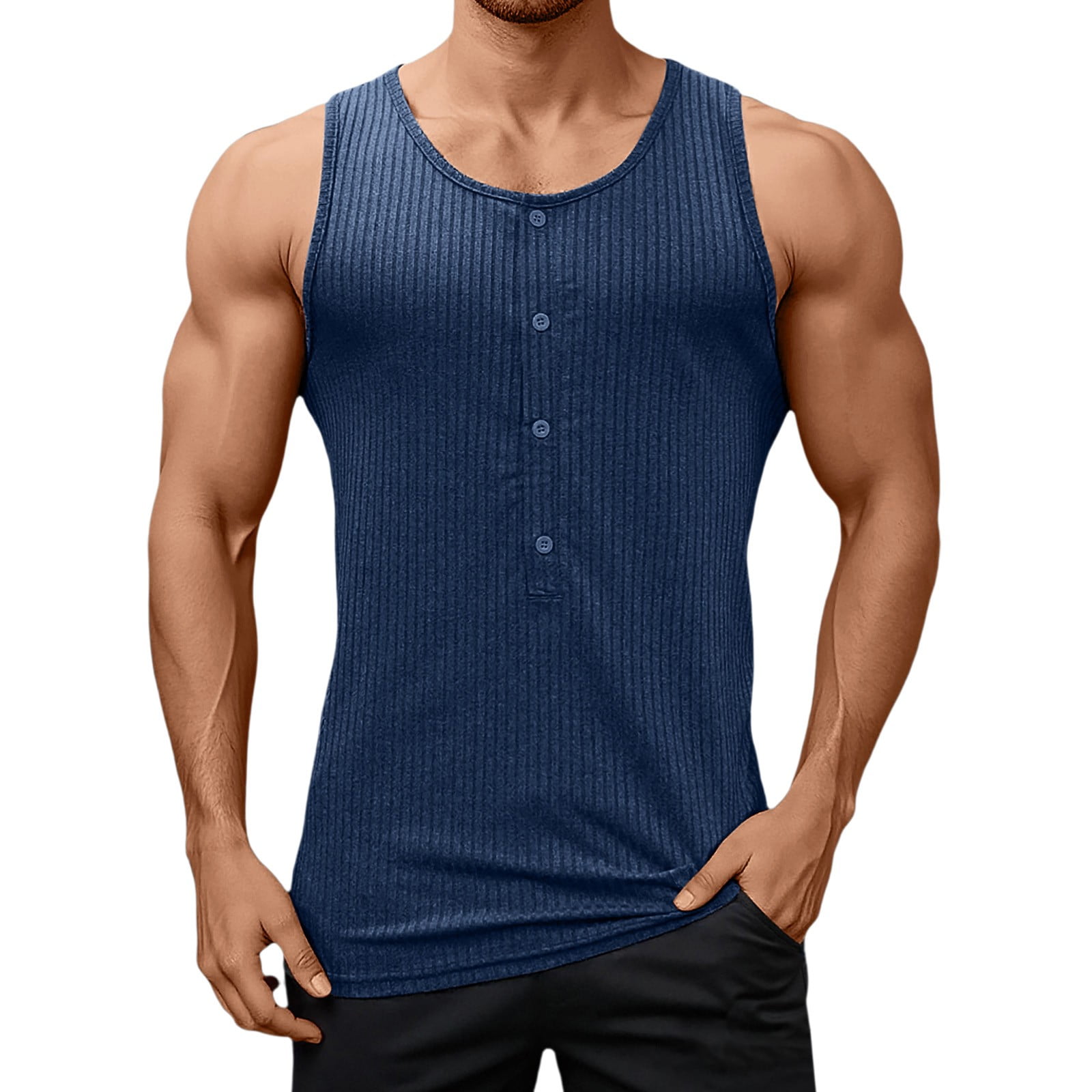Men's Sleeveless Tank Top for Active Lightweight Breathable Casual Vest ...