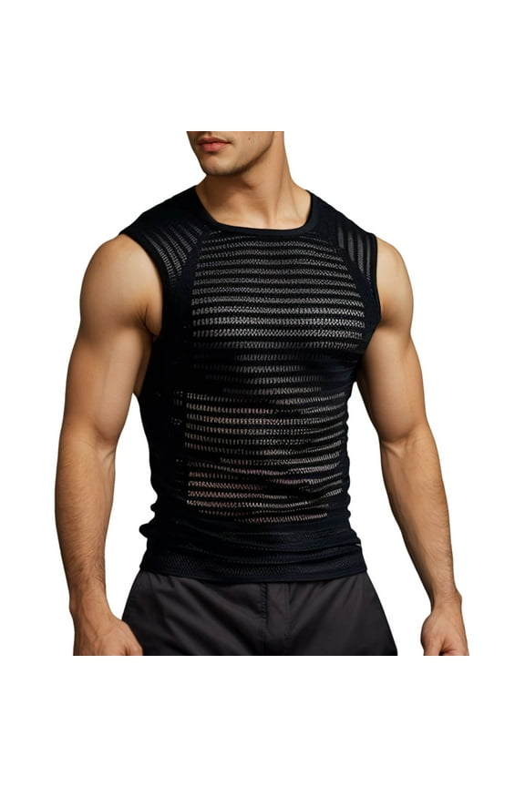 Men's Sleeveless Tank Tops for Everyday Wear Lightweight and Comfortable Undershirt with Unique Design for Summer Versatile Casual Fashion Mens T-Shirts V Neck Tank Top Graphic Funny