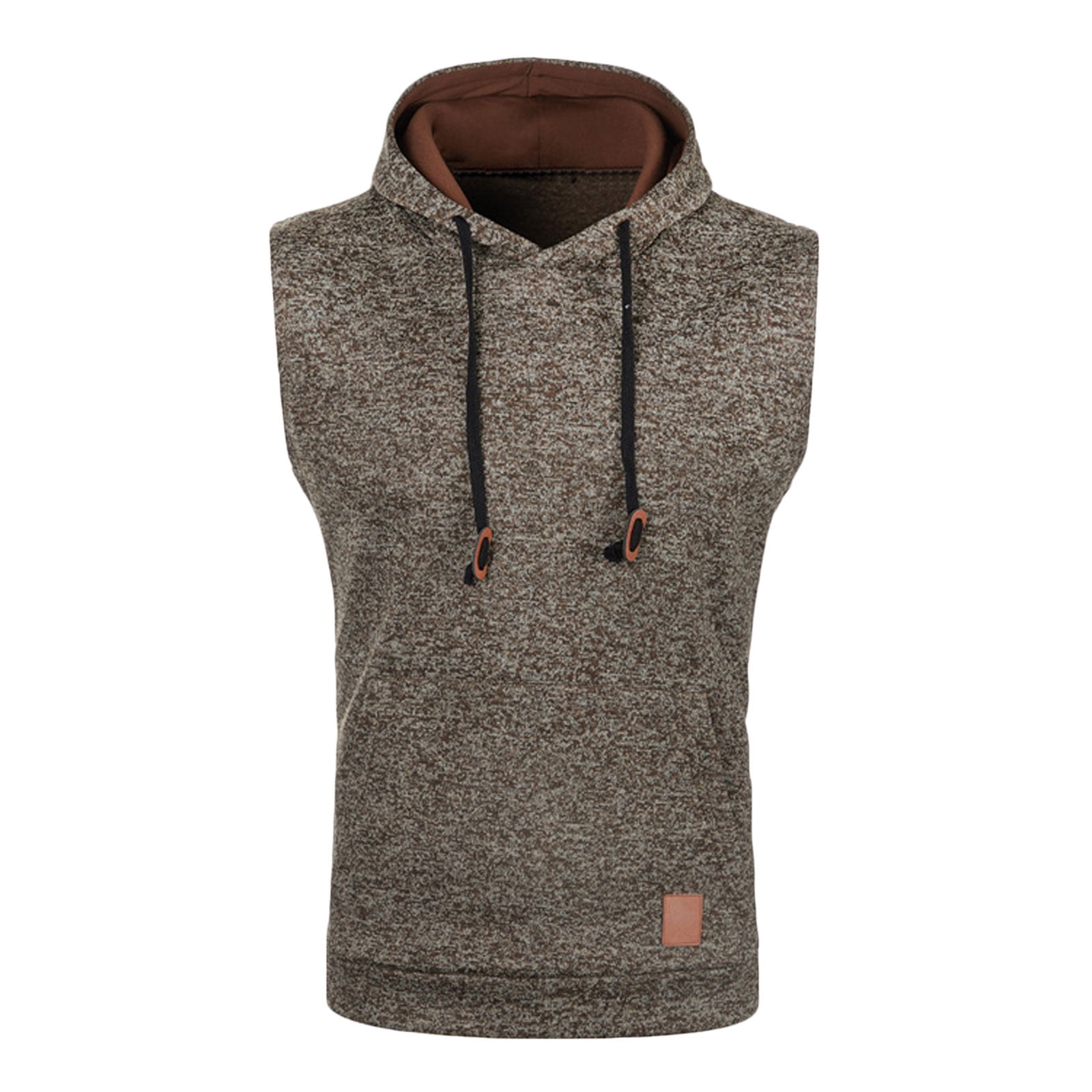 men's sleeveless pullover training hoodie