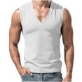 thumbnail image 1 of Men's Sleeveless V-Neck T-Shirt Big and Tall Athletic Tank Tops Plus Size Summer Casual Lightweight Muscle Tees, 1 of 5