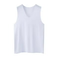 thumbnail image 1 of Men's Sleeveless V Neck Tank Tops Breathable Summer Casual Loose Fit Fashion Athletic Muscle Shirt Undershirt Mens T-Shirts Summer Lightweight Tee Tops, 1 of 2
