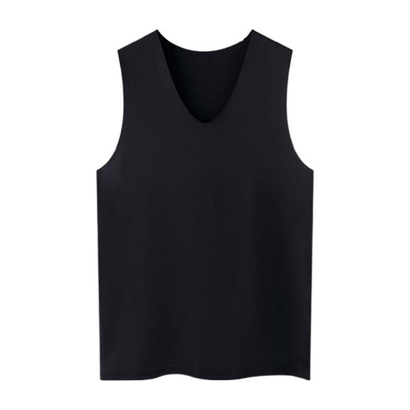 Men's Sleeveless V Neck Tank Tops Breathable Summer Casual Loose Fit Fashion Athletic Muscle Shirt Undershirt Mens T-Shirts Summer Lightweight Tee Tops