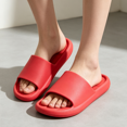 thumbnail image 1 of Men's Slides, Womens Slides, Unisex Indoor Slippers, Soft EVA House Slippers, Open Toe Summer Slippers for Multi‑Scene Household Daily All‑Season Wear Red, 1 of 4