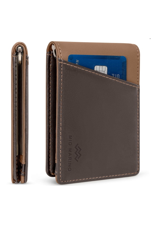 Men's Slim Bifold Wallet with Quick Access Pull Tab
