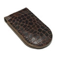 thumbnail image 1 of Men's Slim Croco Leather Strong Magnetic Money Clip Croco Brown, 1 of 6